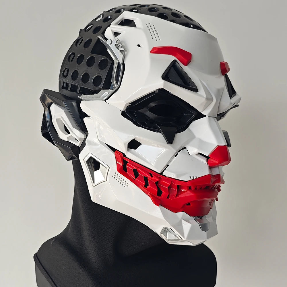 Cyberpunk Braids 2D PVC Resin Full-Face Cosplay Mask Halloween Anime Role-Play Prop 2026