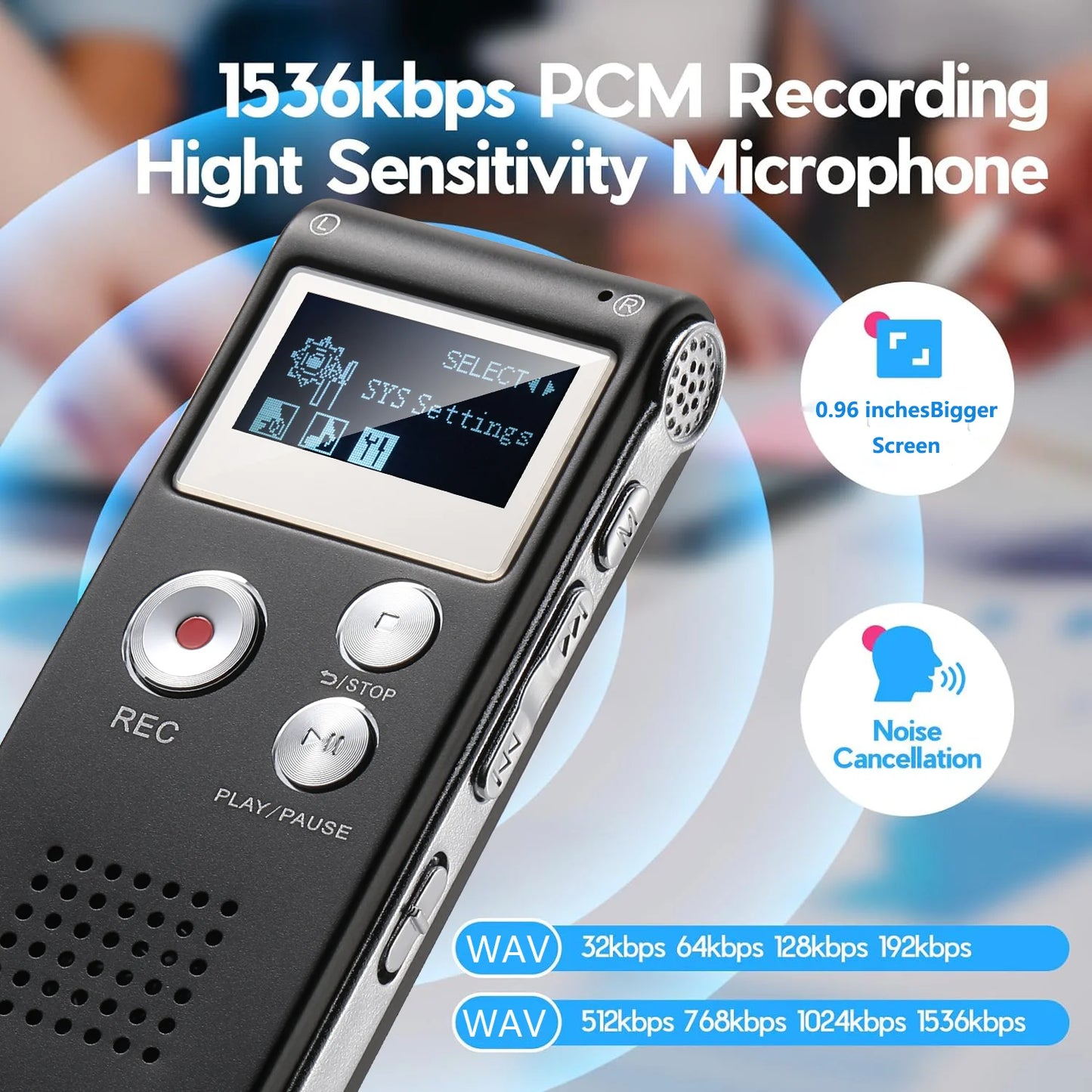 Voice Recorder Voice Activated Mini Recorder for Lectures