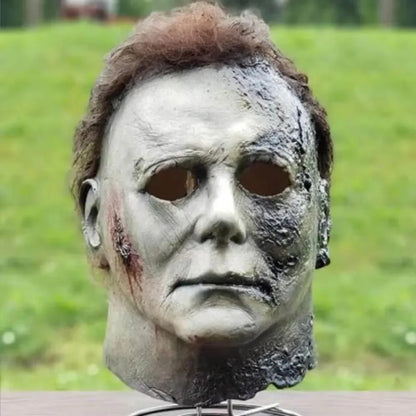 Eng siliconen cosplaymasker van Michael Myers met littekens van brandwonden, dat het hele gezicht bedekt, Halloween-horrorrekwisiet 2026