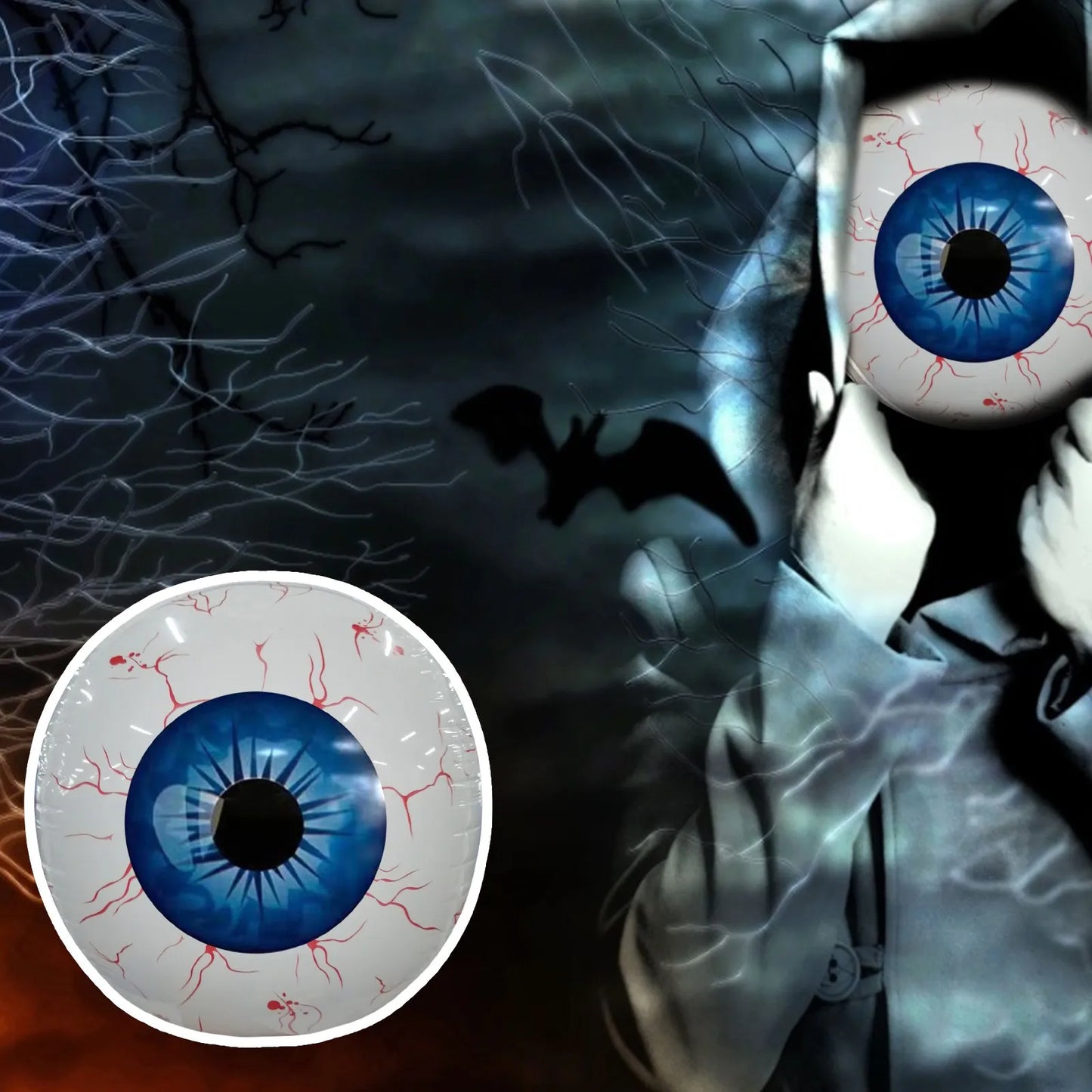 Halloween Inflatables Bloodshot Eyeball Yard Decor 2025