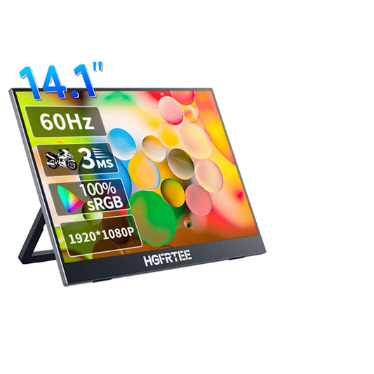 Portable 14.1 Inch 1080P IPS Gaming Monitor With Stand
