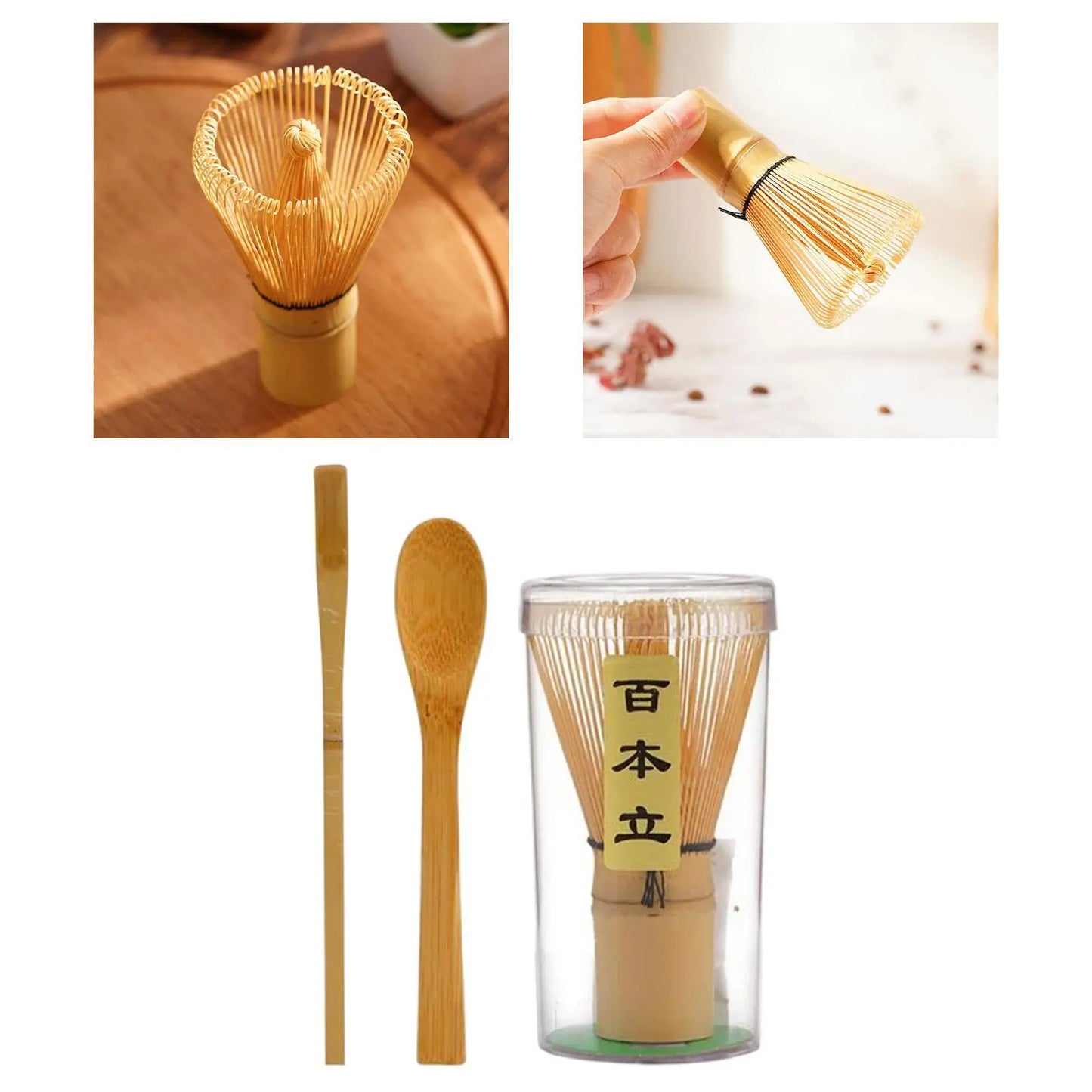 Bamboo Matcha Whisk Starter Kit Ceremonial Tea Eco Gift