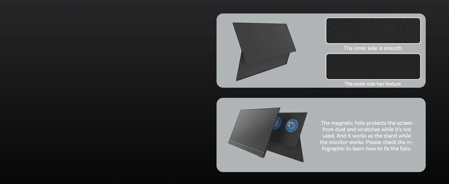 OLED 13,3 tommers bærbar skjerm 1 ms HDR 100 prosent DCI P3