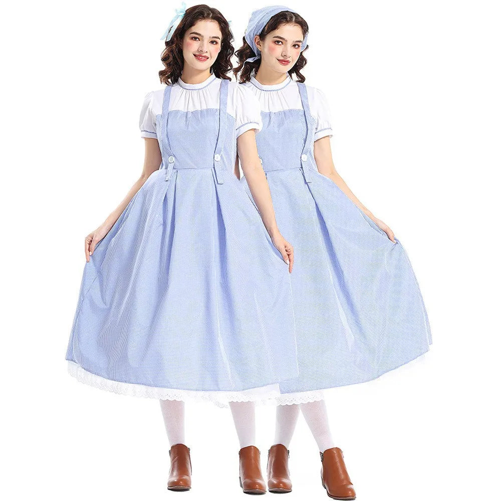 Tovenaar van Oz Dorothy Alice Halloween-sprookjeskostuum, actricekostuumjurk voor vrouwen 2026
