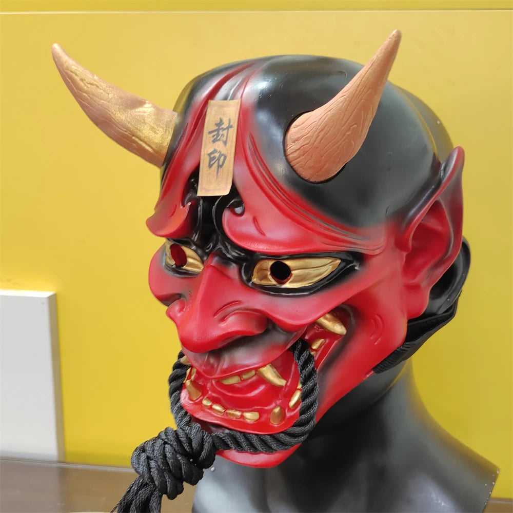 Skrekk Hannya Maske Harpiks Demon Cosplay Halloween 2025