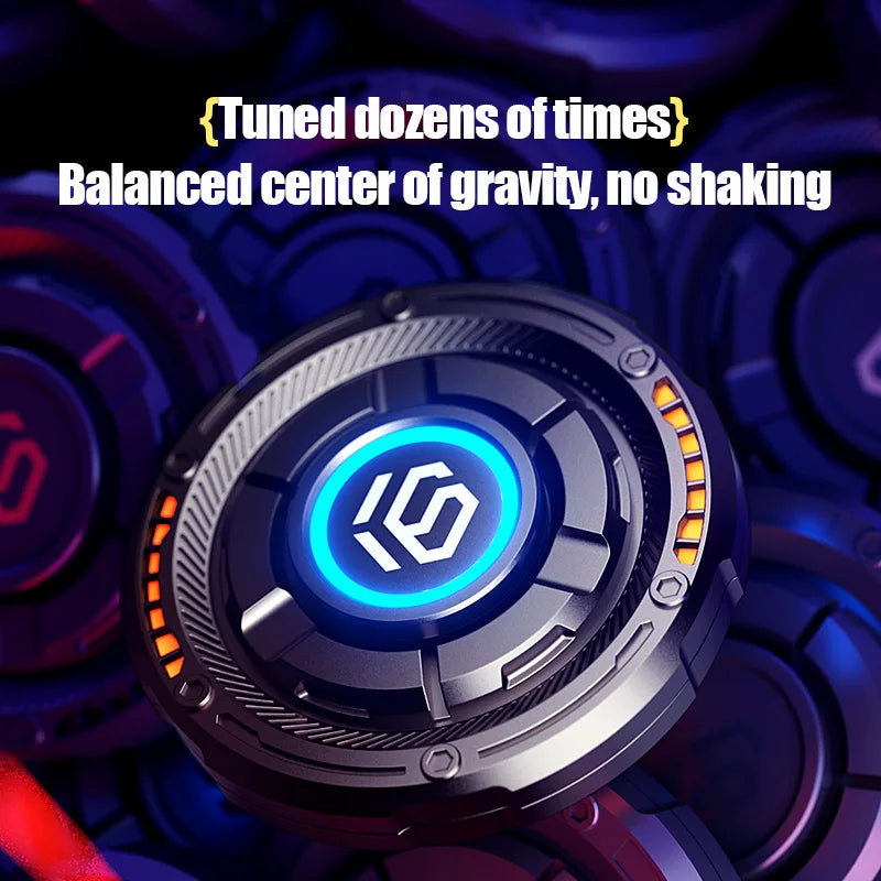 EDC Fidget Spinner Metal Luminous Push Card Coin Stress Toy