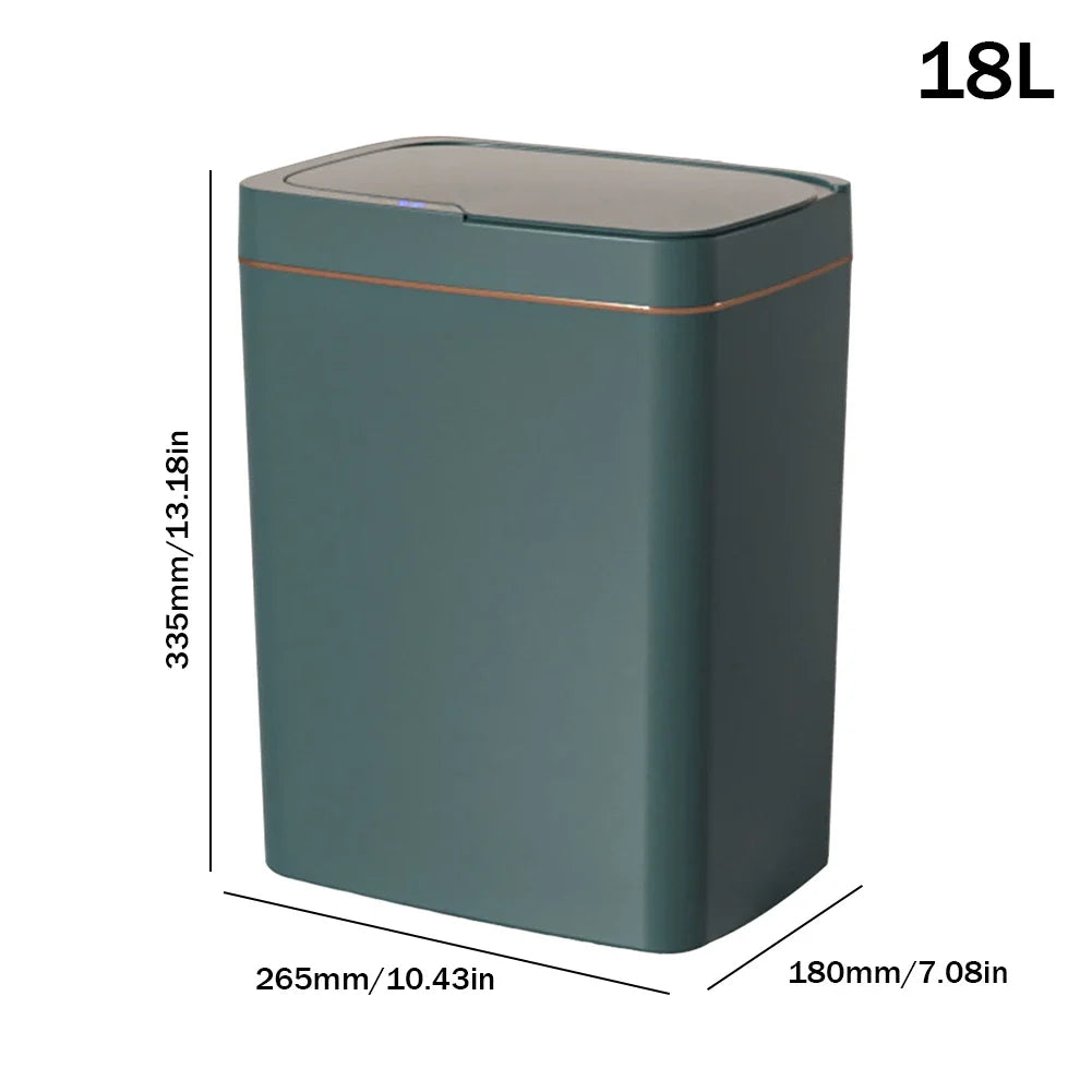 Smart Sensor Trash Can 15L 18L Touchless Quiet Waterproof
