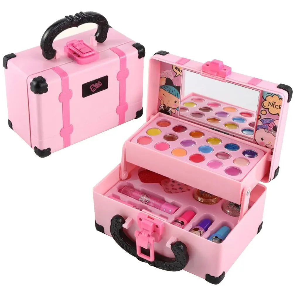 Kids Makeup Set Fun Princess Style Pretend Play Cosmetic Kit Met Veilige Niet Giftige Kleuren Cadeau Idee 2025