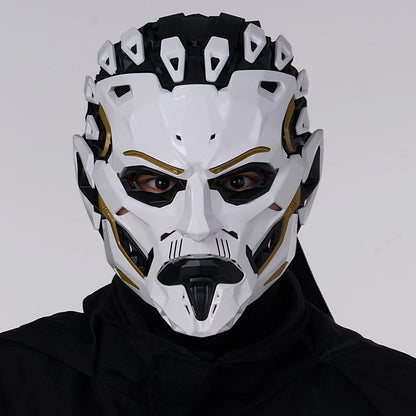 JAUPTO punk Witcher PVC-cosplaymasker voor het hele gezicht, hoogwaardig feestattribuut, Halloweenaccessoire 2026