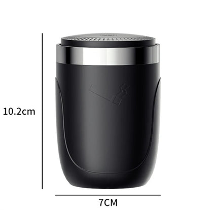 Car Ashtray One-Click Opening with LED Light - Splash Proof Alloy Liner, Automotive Interior Accessory Fall 2026 Gift