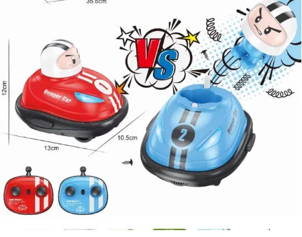 Remote Control Battle Bumper Cars with Ejection Dolls 2.4G - Fun Children's Gift, 2-Pack