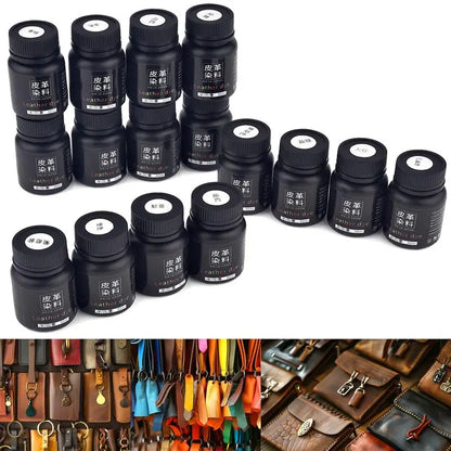 Set de tintes para cuero para manualidades DIY - tendencia otoño 2026, kit de tintes ecológicos para proyectos