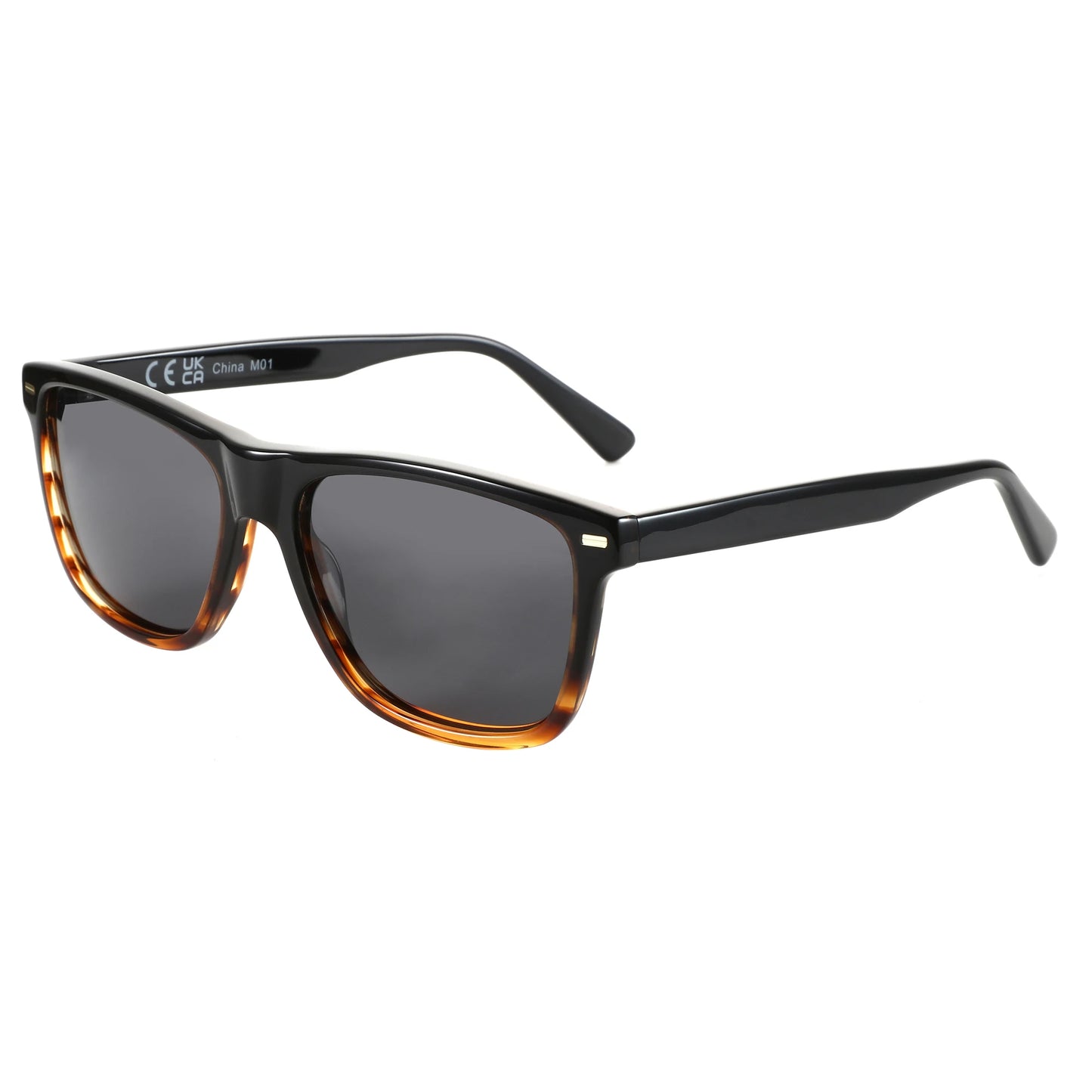 Polarized Sunglasses Square Acetate Frames UV400 Protection Unisex Classic Design
