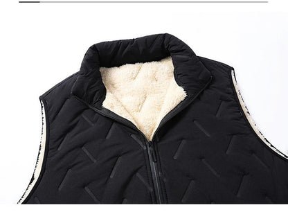Insulating Men's Vest - Slim, Sherpa Lined, For Winter