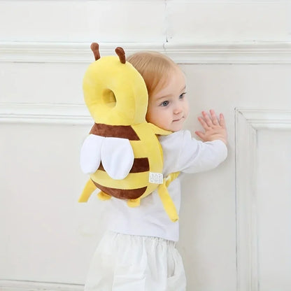 Baby Head Protection Pillow, Breathable Plush Anti-Fall Hat for Toddlers, Lightweight 30cm Soft Cushion-4