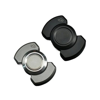 Spinner de Fidget Magnético de Metal con Tarjeta de Empuje para Adultos, Alivio del Estrés