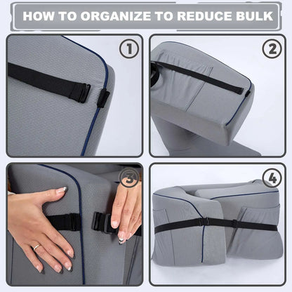 Memory Foam Lap Desk Pillow for Laptop, Reading & Gaming Support