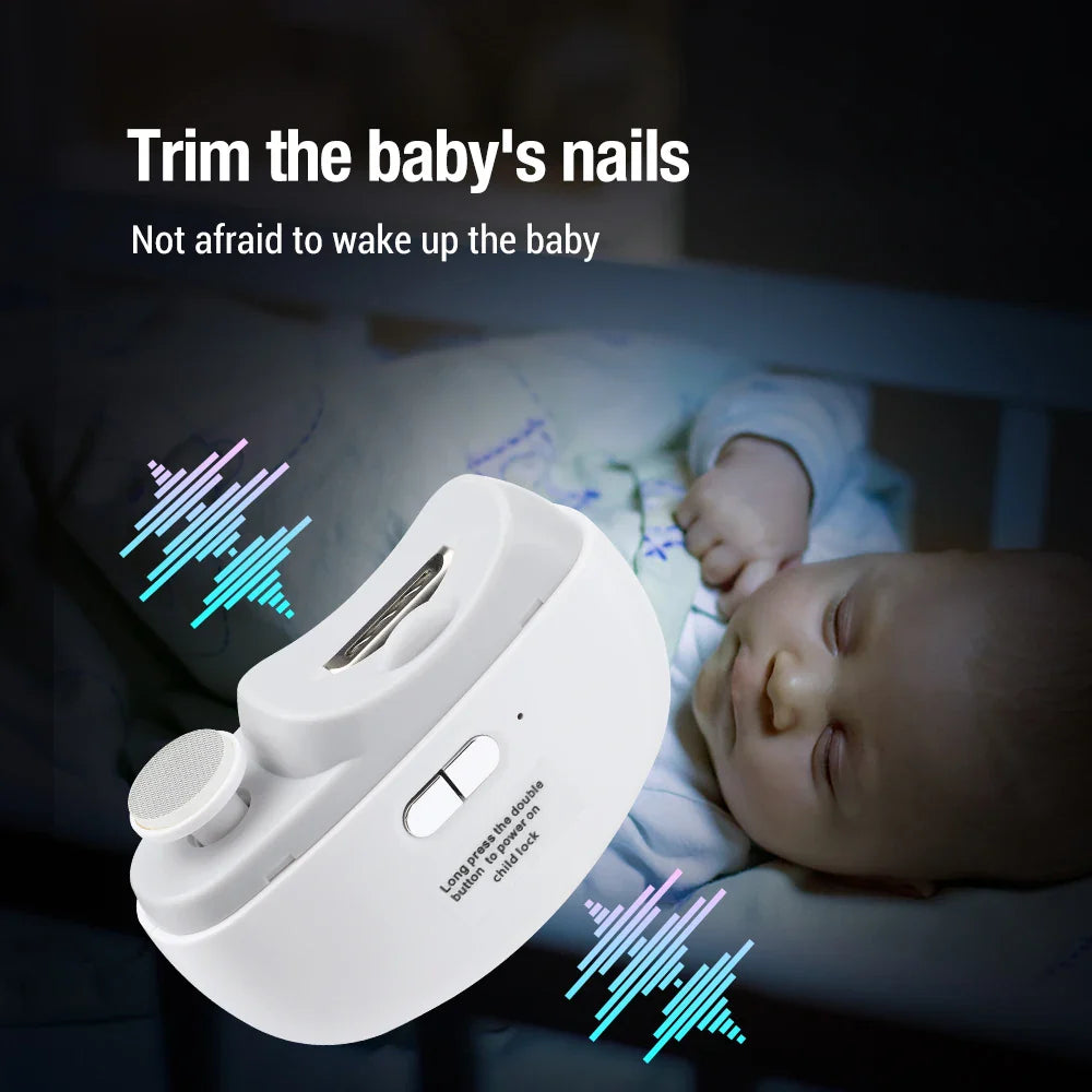 Elektrische Nagelknipser 2-in-1 Baby Maniküre Trimmer Spritzschutz Säuglings Nagelpfleger Neugeborenenpflege Sicher Herbst 2025