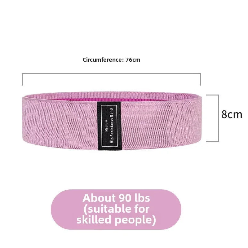 Elastic Resistance Bands for Women - Portable Fitness Equipment for Squats, Hips, and Legs