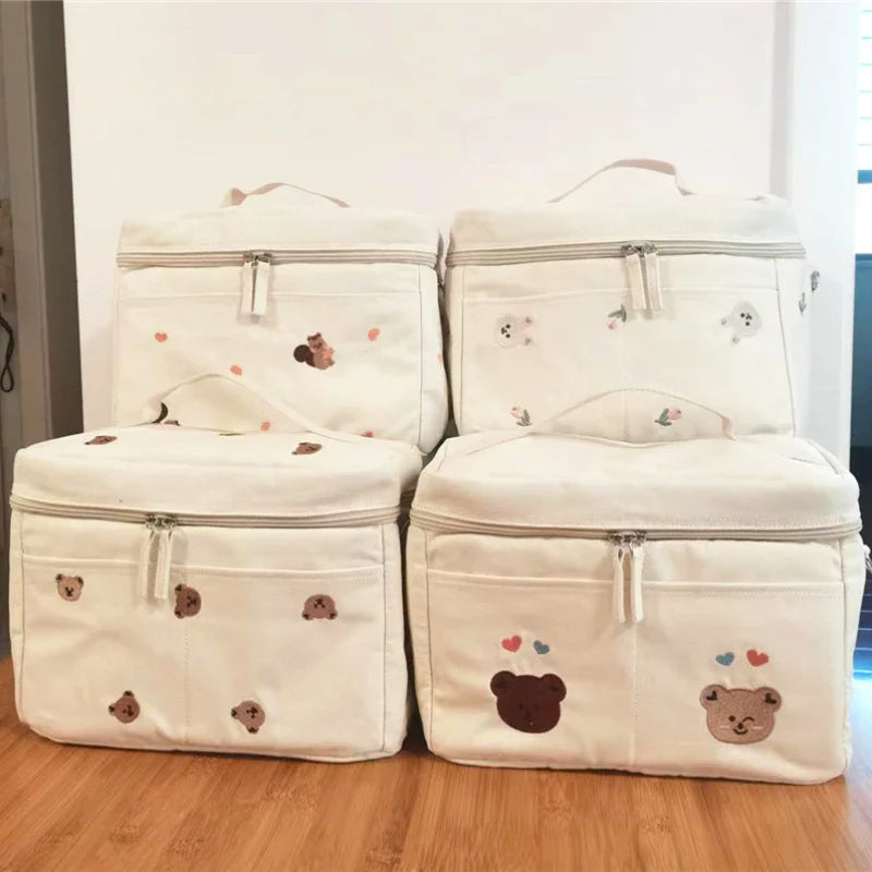 Babyflaschen-Kühltasche Wasserdicht Isolierter Kinderwagen-Organizer Frühling 2025 Thermische Windeltasche