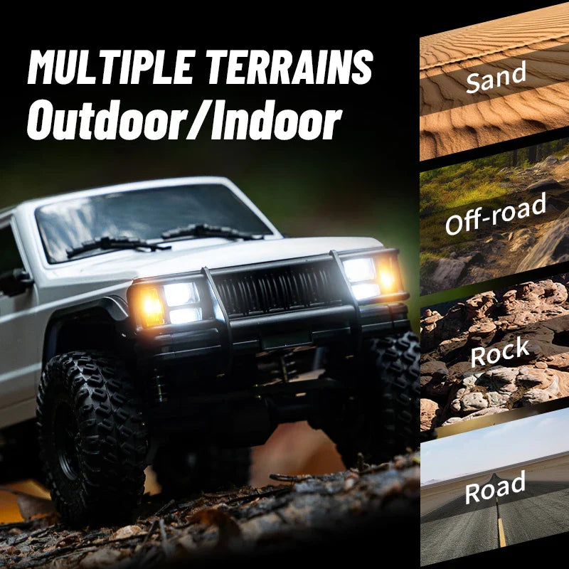 RC Car 1/18 Scale 4WD Off Road Crawler Toy Remote Control 2.4G With 40 Minute Run Time Fall 2025 Gift