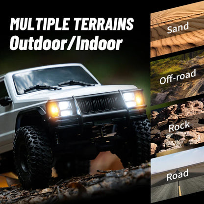 RC Car 1/18 Scale 4WD Off Road Crawler Toy Remote Control 2.4G With 40 Minute Run Time Fall 2025 Gift