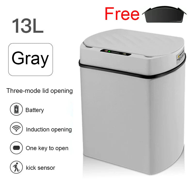 Smart Sensor Trash Can Rectangular Kitchen Bathroom