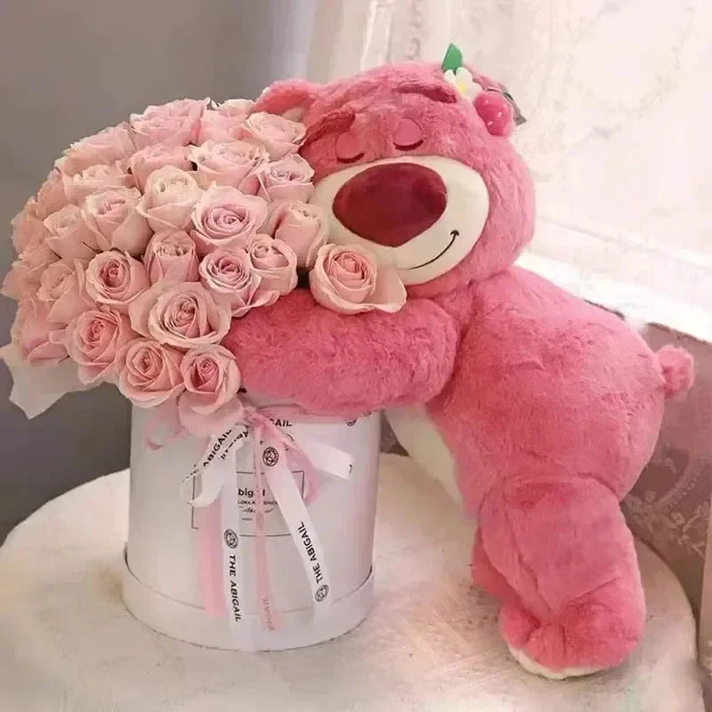 Lotso Peluche Orsetto Fragola - Peluche per Bambini da 90 cm, Regalo Perfetto per Compleanni e Festival