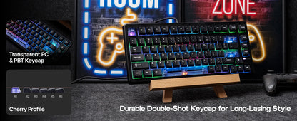 Teclado mecánico 75 por ciento Hot Swap montaje con junta cableado