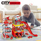 Multi-Storey Garage Racing Track with Cars - Interactive Parking Toy for Boys