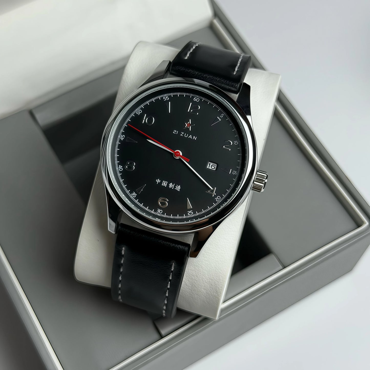 Pilot Watch 41mm Mesh Strap Stainless Steel Classic