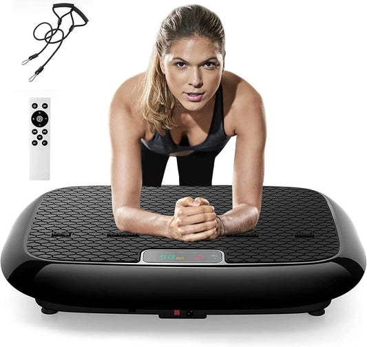 Vibration Plate Platform Exercise Machine with Bluetooth Speaker, Home Fitness Equipment for Weight Loss