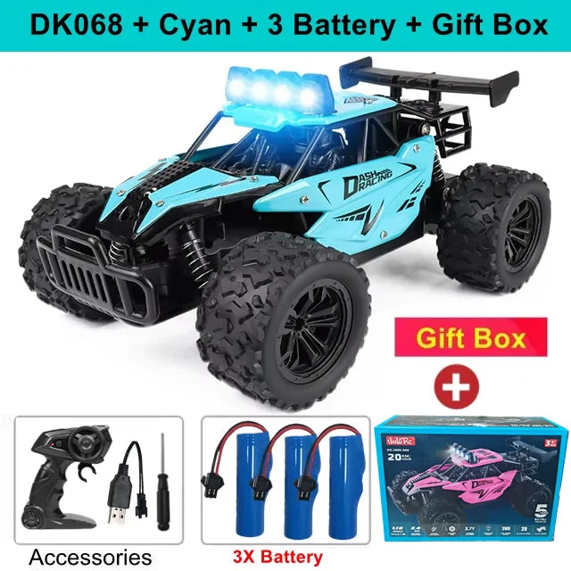 Remote Control Car Drift 1:16 Off Road Alloy Truck 2.4G Radio LED Lights High Speed Fall 2025 Gift For Kids