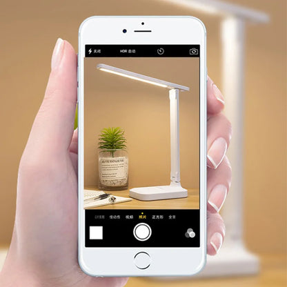 Lampada da scrivania LED touch dimmerabile ricaricabile protezione occhi