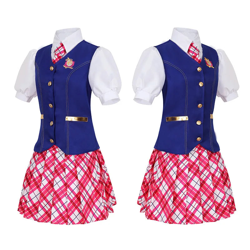 Barbie cosplay skoleuniform kostyme kjole Halloween