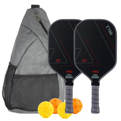 Professional Carbon Fiber Pickleball Paddles Set of 2 with Honeycomb Core, USAPA Approved Pickleball Equipment for Outdoor Play