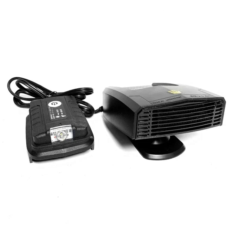 Riscaldatore per auto 600W sbrinatore - rapido riscaldamento del parabrezza, ventilatore per auto e camion, batteria 18V non inclusa, inverno 2025
