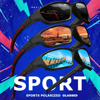 Polarized Fashion Glasses for Men & Women - Outdoor Sports, Cycling, Fishing, Hiking, Golf 2pcs