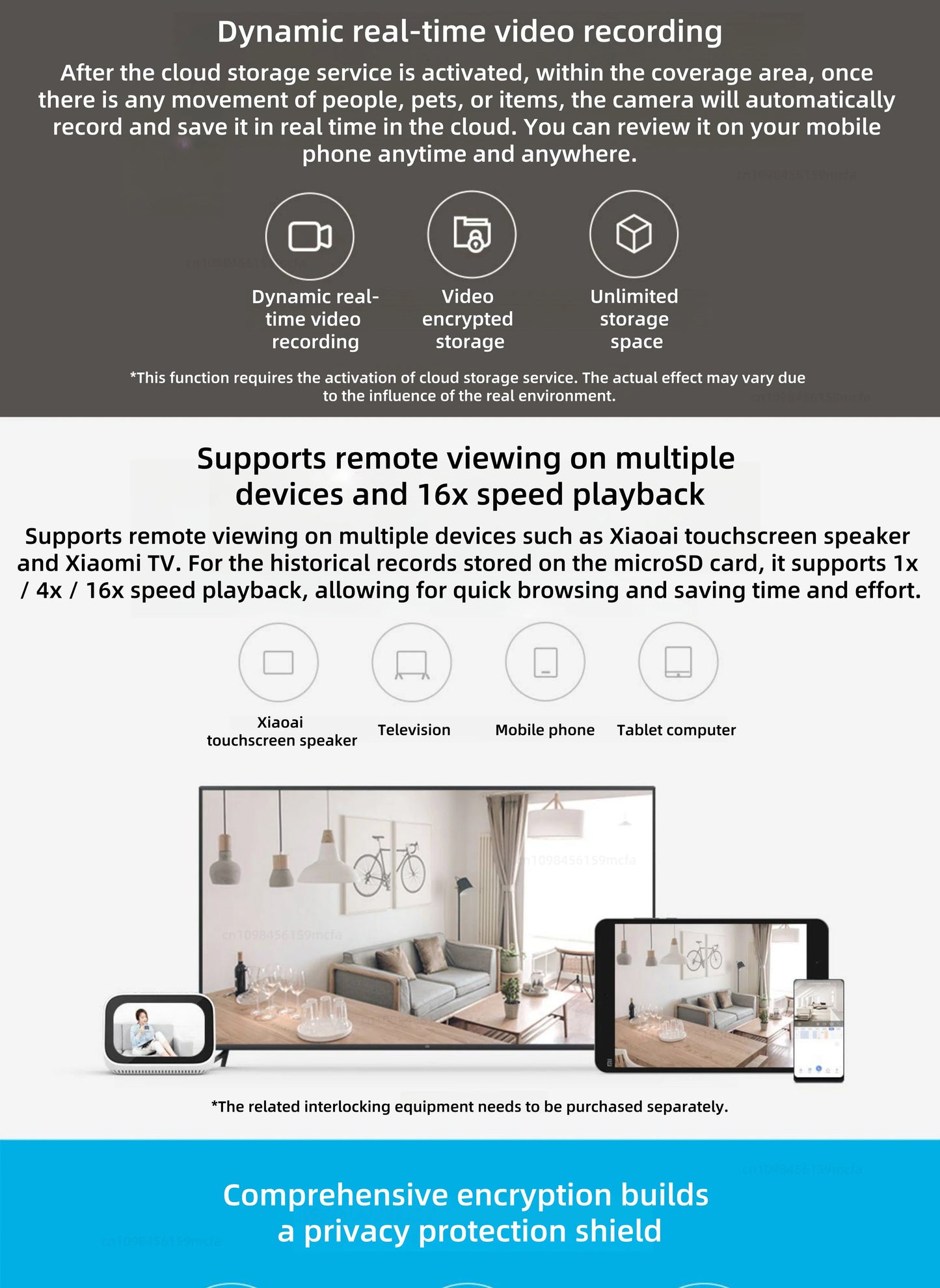 Telecamera di Sicurezza per Casa Intelligente 2K PTZ 3MP Visione Notturna AI