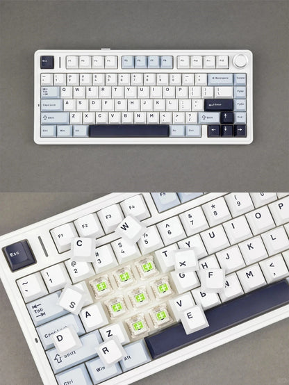 Teclado mecánico para juegos compacto AULA F75 al 75% RGB