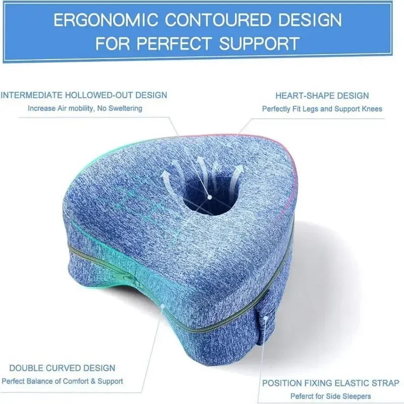 Memory Foam Benpude Ortopædisk Lårstøtte Pude Iskias Rygsmerte Lindring Efterår 2025