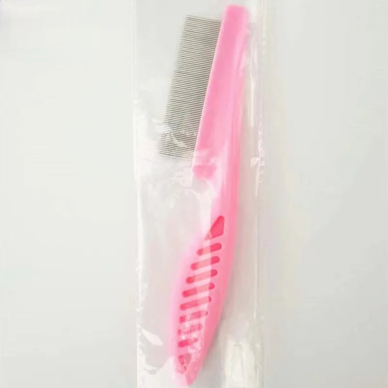 Stainless Steel Pet Grooming Comb - Flea & Shedding Brush for Cats & Dogs, Massage Tool