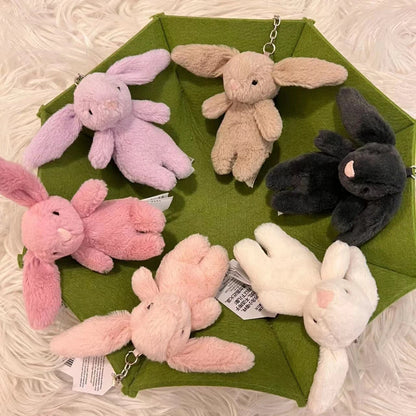 Rabbit Plush Keychain Cute Bunny Bag Charm Soft Gift