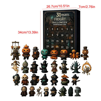 Calendario de Adviento de Halloween Figuras Coleccionables 31 Días 2025