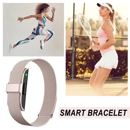 Fitness tracker pulsmåler blodtryksmåler skridttæller vandtæt smart armbånd forår 2026 gave