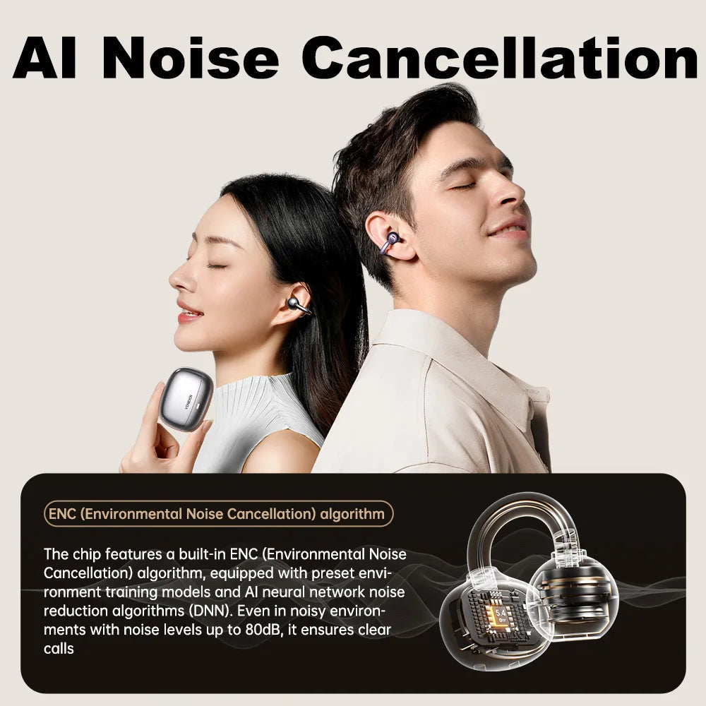 Écouteurs Bluetooth à conduction osseuse ouverts pour sport et gym