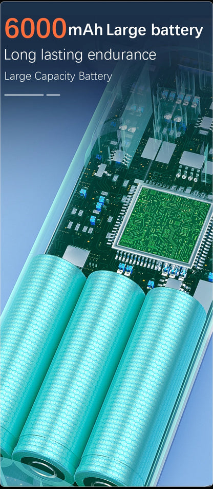 Aspiradora de coche inalámbrica mini de mano fuerte 6000mAh