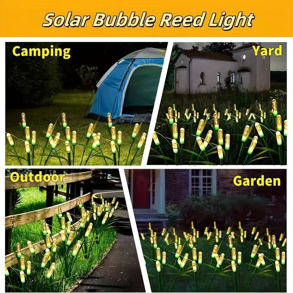 Luci da Giardino a Canne Solari LED in Plastica Impermeabili per Esterni Lampade Oscillanti per Vialetti Decorazione Patio Estate 2026