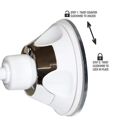 Makeup Mirror Fogless Suction Cup 6 Inch 360 Rotation Shower Bathroom Mirror Fall 2025 Fog Free Grooming