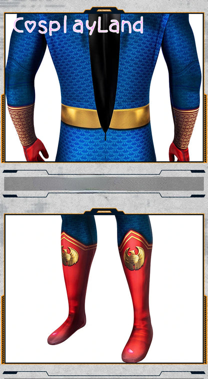 The Boys Homelander Superhero Bodysuit and Cloak Halloween Cosplay Costume for Adults XS–XXXL 2026